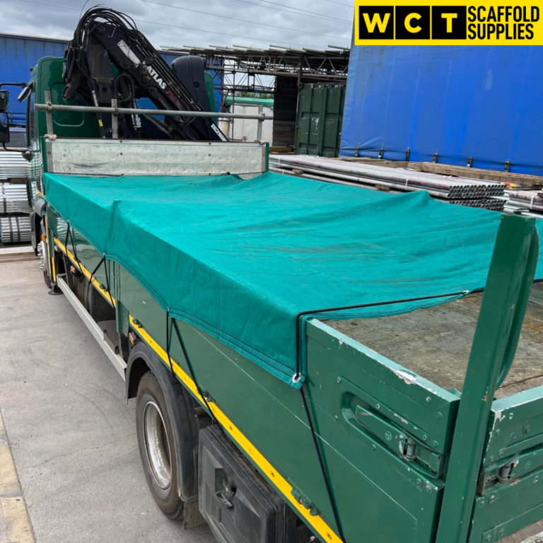 Green Mesh Truck Net - 18ft x 10ft | WCT Scaffold