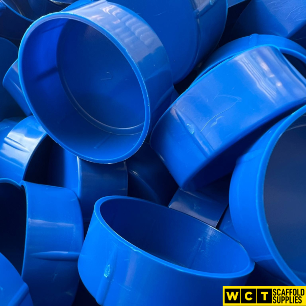 Blue Tube End Caps (Bag of 200)
