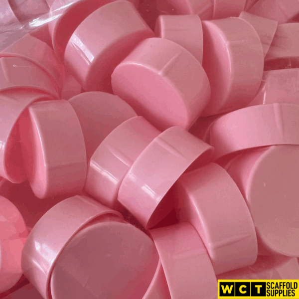 Pink Tube End Caps (Bag of 200)