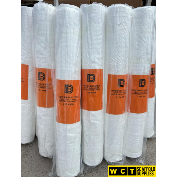 White Scaffold Sheeting 2.25m x 40m