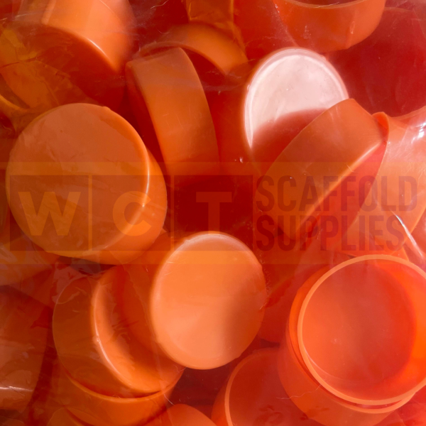 Orange Tube End Caps (Bag of 200)