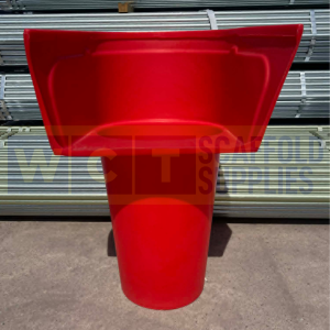 New 20" Red Rubble Top Hopper